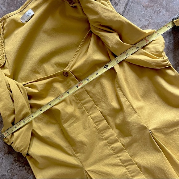 ⭐️BOGO FREE⭐️ ANTHROPOLOGIE ODILLE Mustard Sleeveless Blouse - Picture 8 of 11